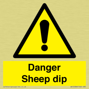Danger Sheep dip